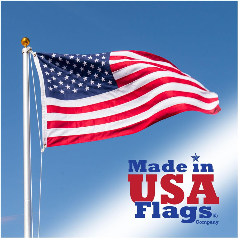 American Flag 5x8 Heavy Duty - Outdoor USA Flag Made in USA