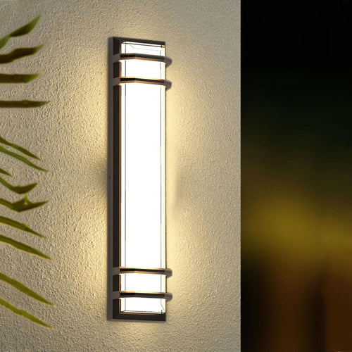 10%-100% dimmable outdoor wall lights, led 3000k 4500k showing dimensions