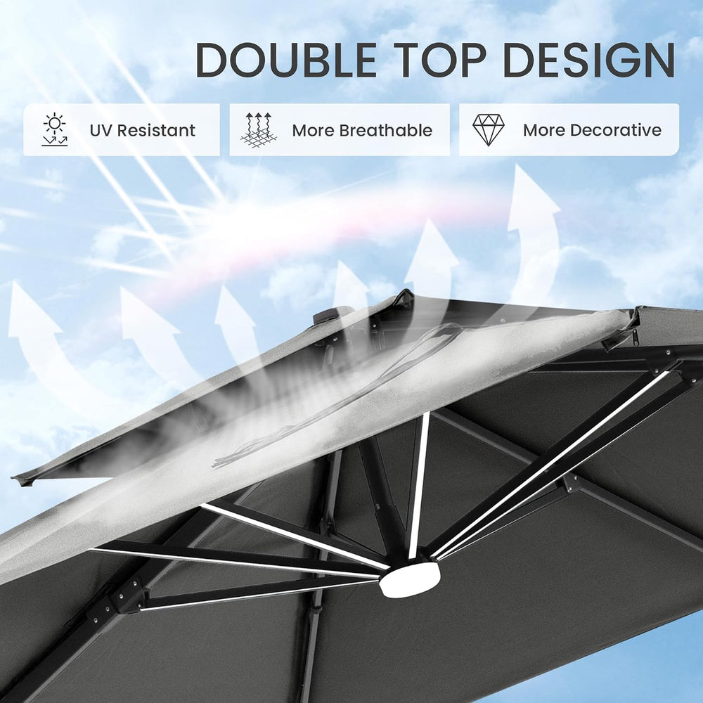 Outdoor Cantilever Patio Umbrella
