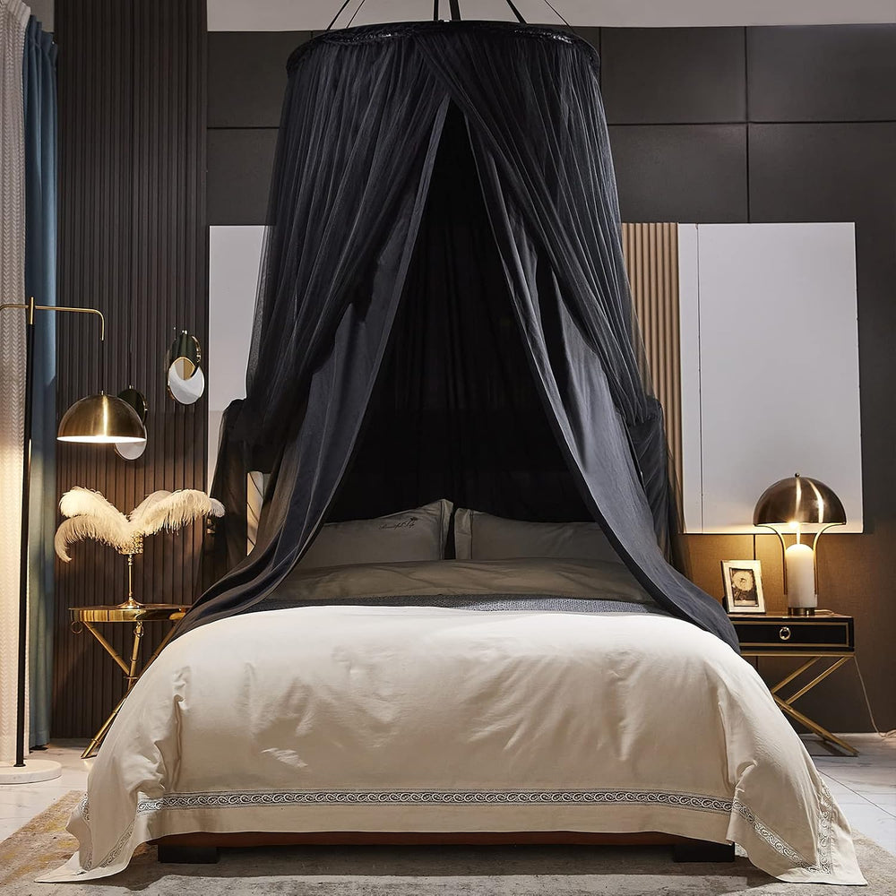 Kertnic Luxurious Bed Canopy for Girls & Adults - Double Layer Princess C...
