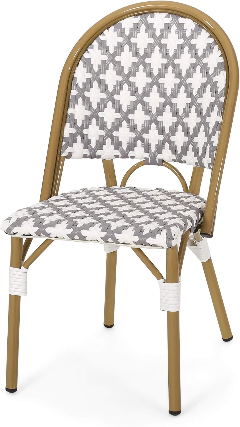 Christopher Knight Home Darcy Outdoor French Bistro Chair (Set of 4), Gray + ...
