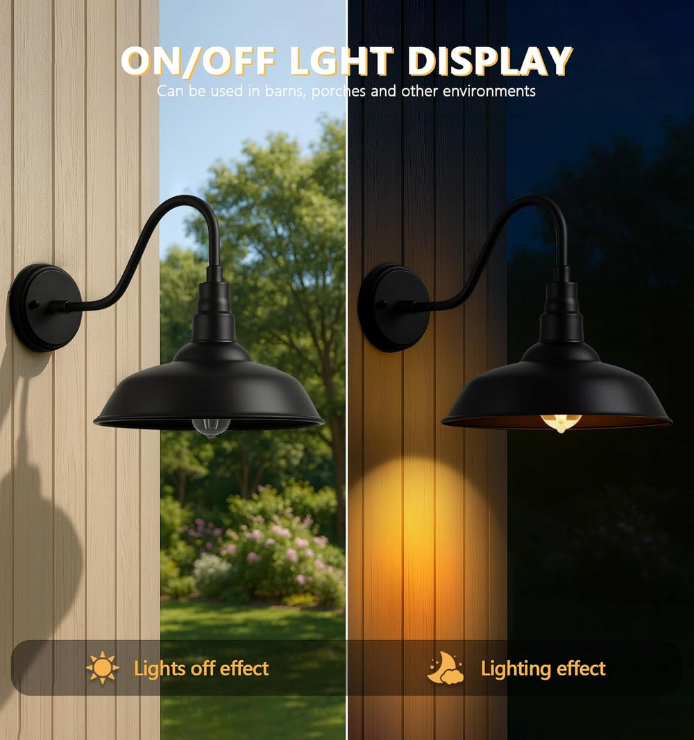 Acoji10 Outdoor Barn Gooseneck Lights,ClassicFarmhouse Style Fixture