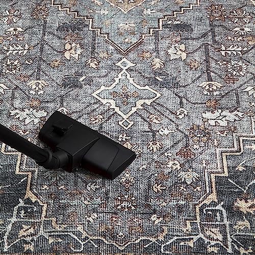 Keen Home Design Vintage Washable Area Rug, Non-Slip Low Pile, 8x10