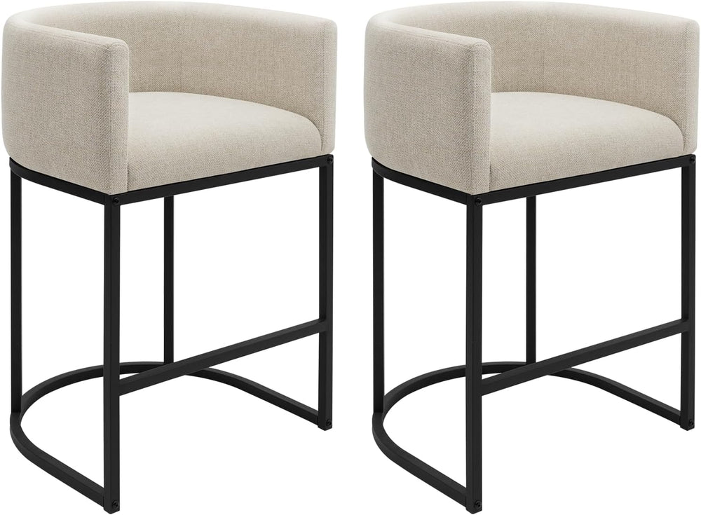 Counter Height Bar Stools Set of 2, 24 Inch Seat Height Barstools for Dining ...