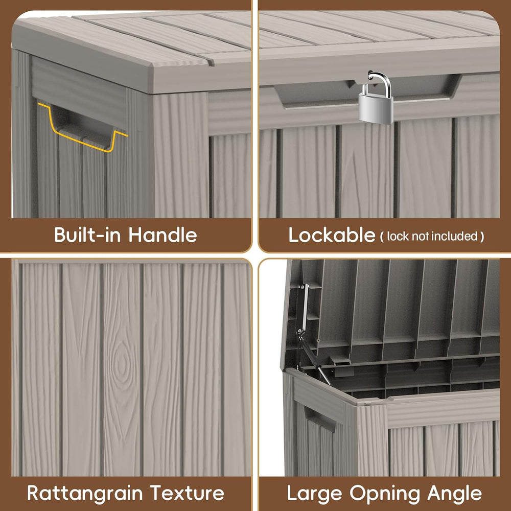 LubanNese Outdoor Storage Box, Waterproof Deck Box, Outdoor Patio Storage Bin...