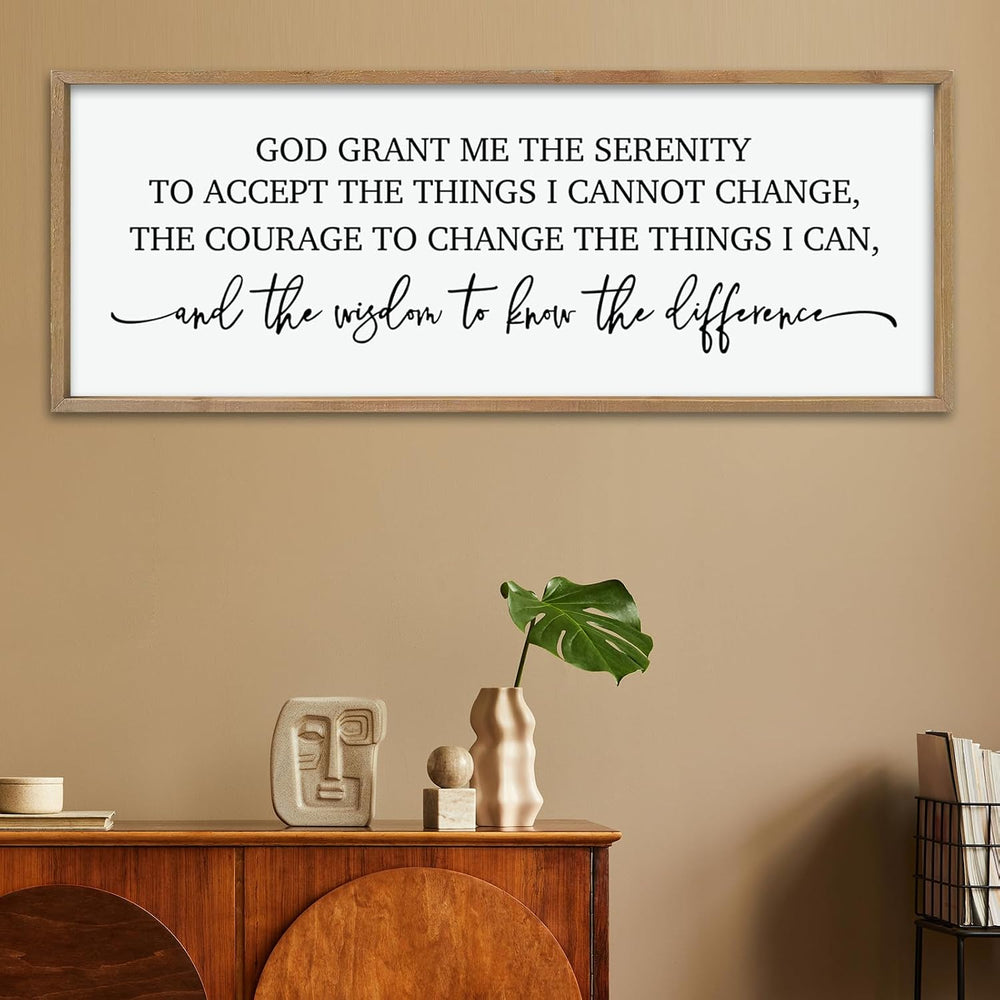 ZZJJHYWGQ Serenity Prayer, Bible Verse Wall Decor, 40''×15'',...