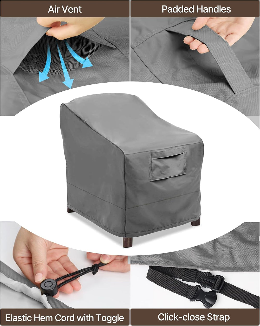 Vailge Patio Chair Covers & Outdoor Furniture Covers Heavy-Duty Waterproof