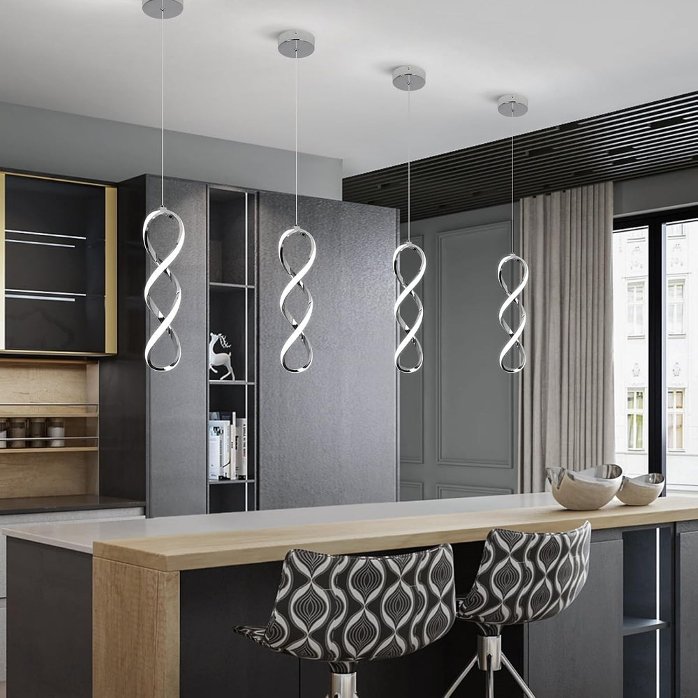 Modern Pendant Lights Kitchen Island,16W Cold White Led Pendant Light Fixture...