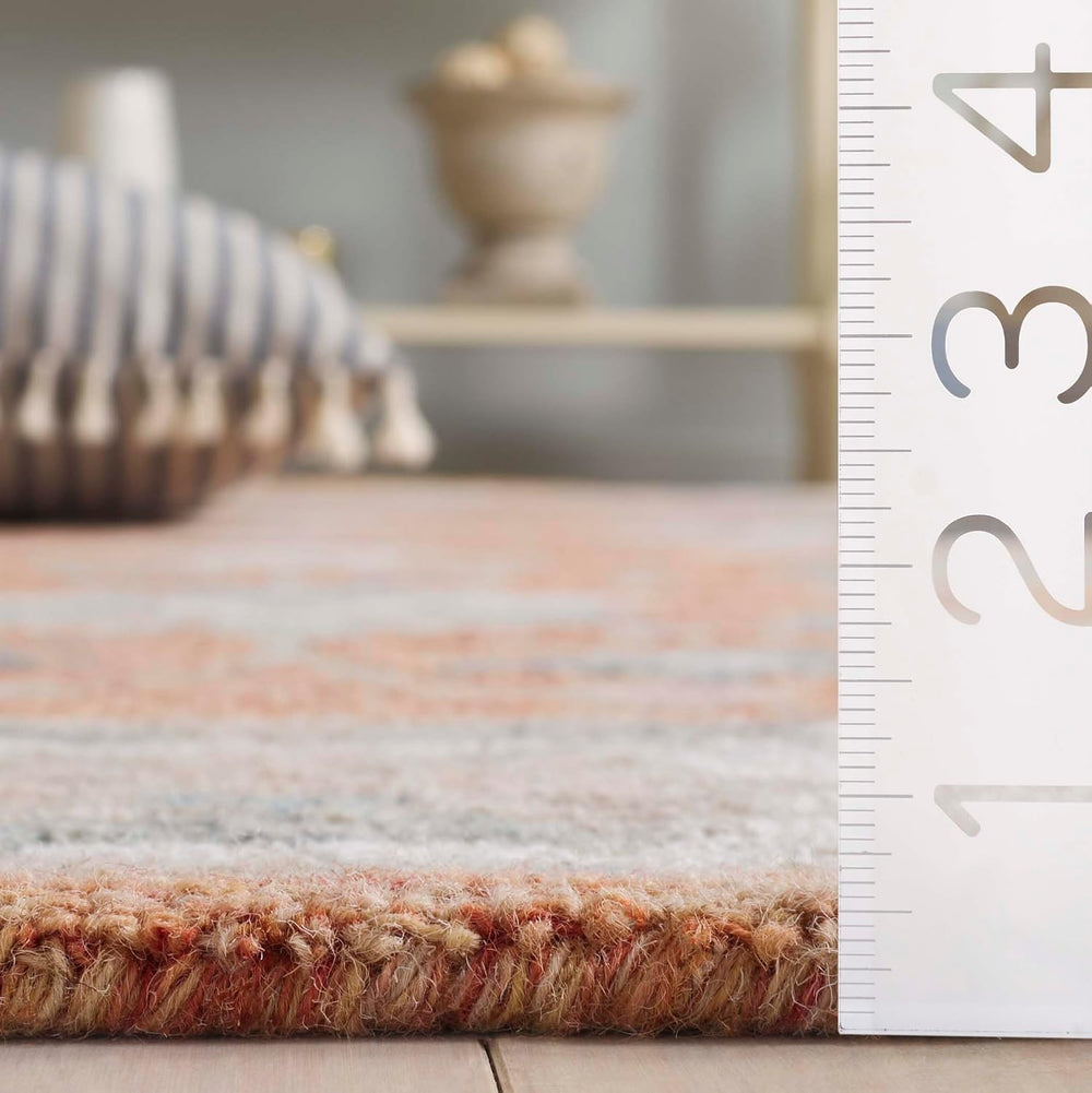 SAFAVIEH Area Rug 9x12 - Heritage Collection - Large - Rust & Ivory, Hand...