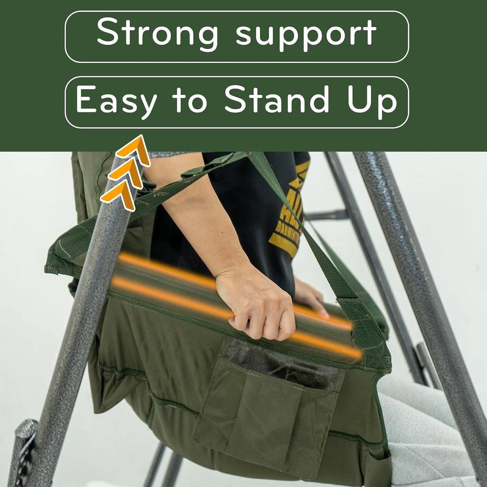 Tranquillo 2 in 1 Hammock and Swinging Chair with Collapsible Steel Stand &am...