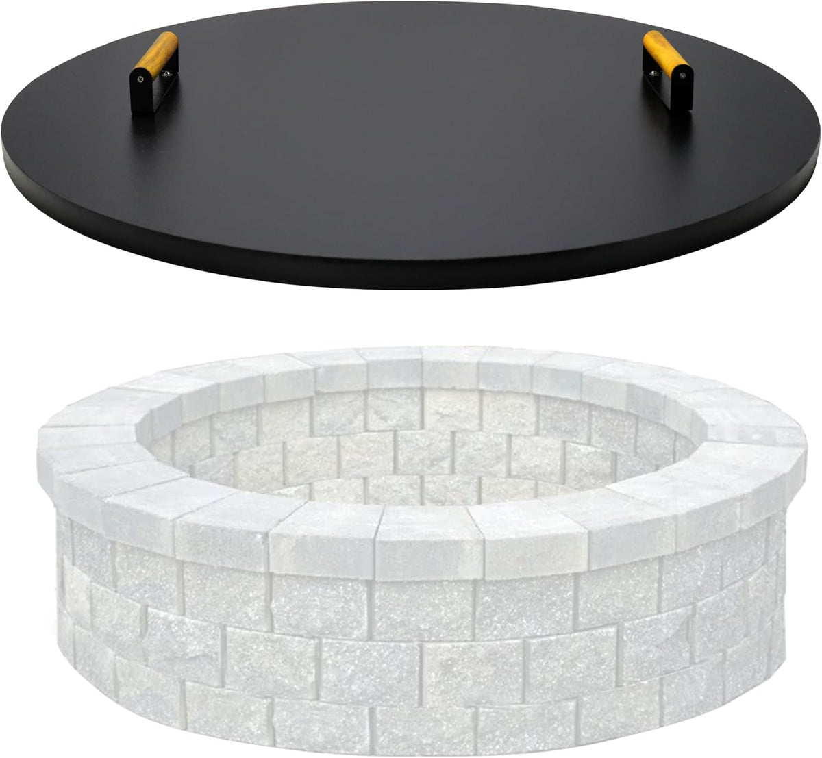 febtech - 30" round fire pit lid, main product view