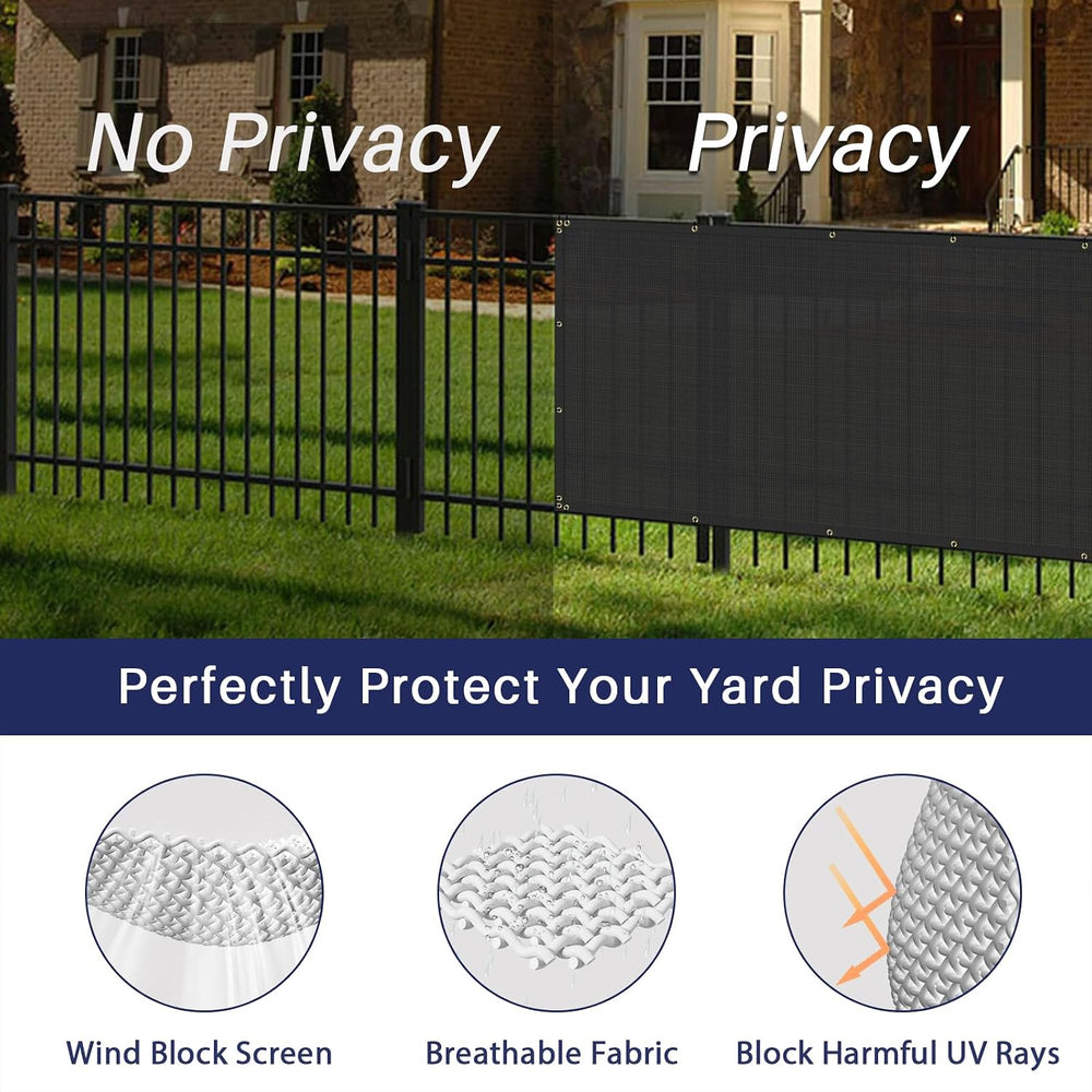 Windscreen4less 6'x50' Privacy Fence Screen Heavy Duty Windscreen Fen...
