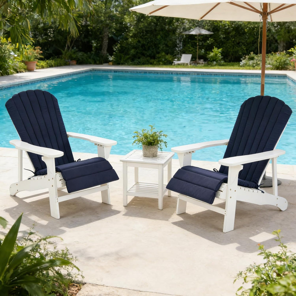 Adirondack Chair Cushion Set of 2 Indoor Outdoor Furniture Cushions Rocking C...