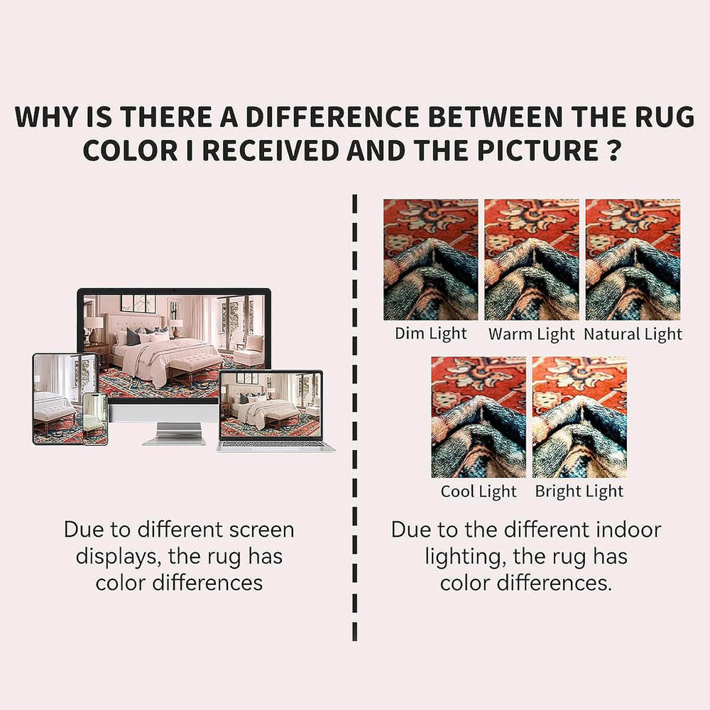 YJ.GWL Area Rugs for Living Room 6x9 Machine Washable Rugs, Non Slip Floral V...