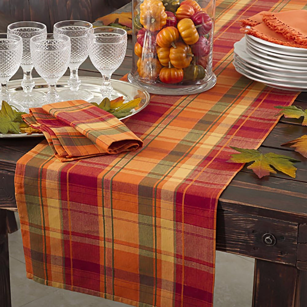 Terracotta Orange Harvest Halloween Autumn Thanksgiving Holiday Design Table ...