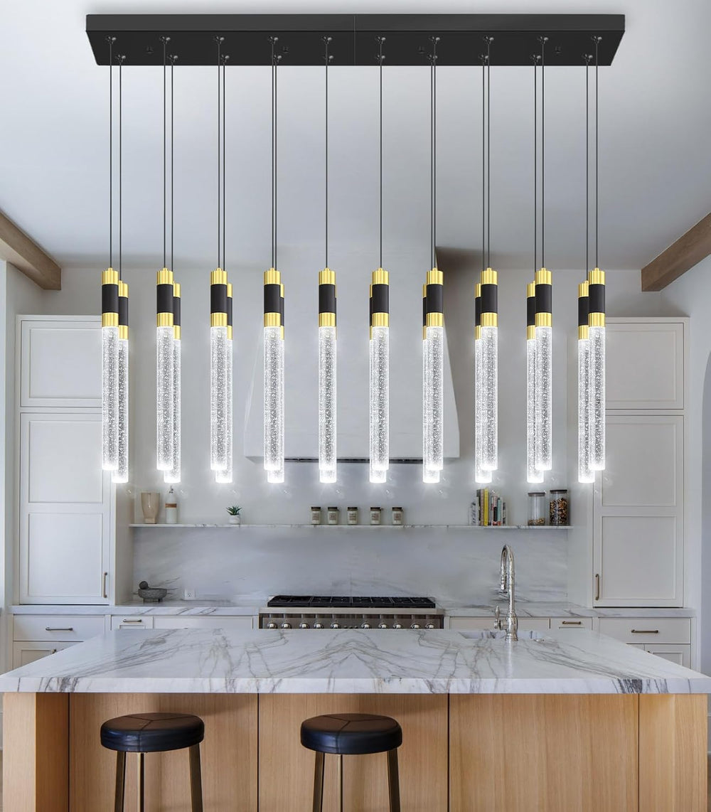 20 Lights Modern Chandeliers for Dining Room LED Dimmbale Light Fixture for H...