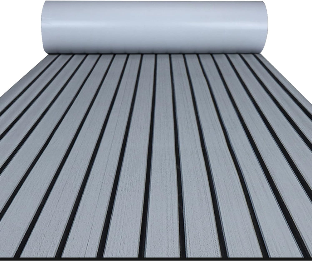 FOCEAN Boat Flooring EVA Foam Boat Decking Faux Teak Marine Flooring Marine M...