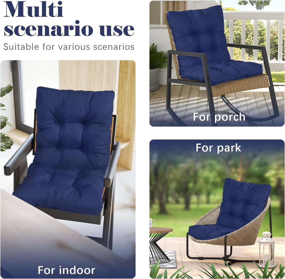Outdoor Wicker Chair Cushions For Patio Graden Furniture Floral Cushion