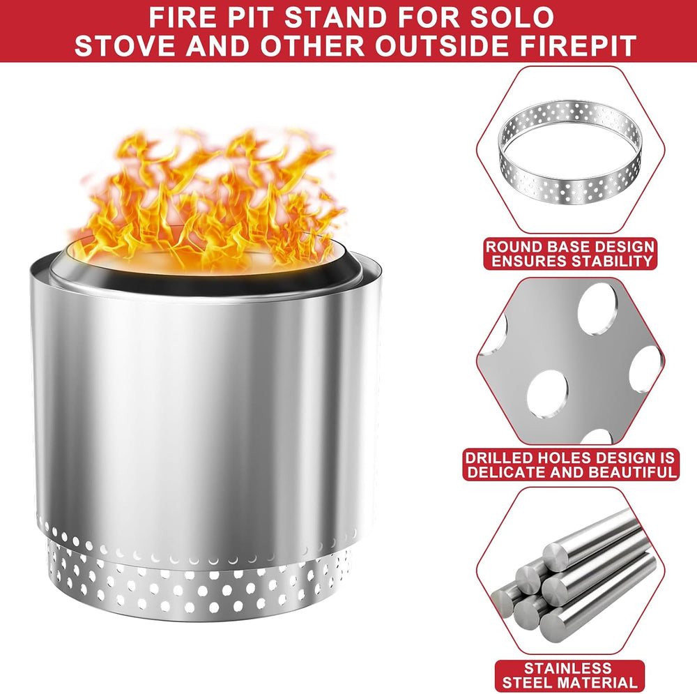 Fire Pit Stand for Solo Stove Yukon 27 Inch Stainless Steel Firepits Base
