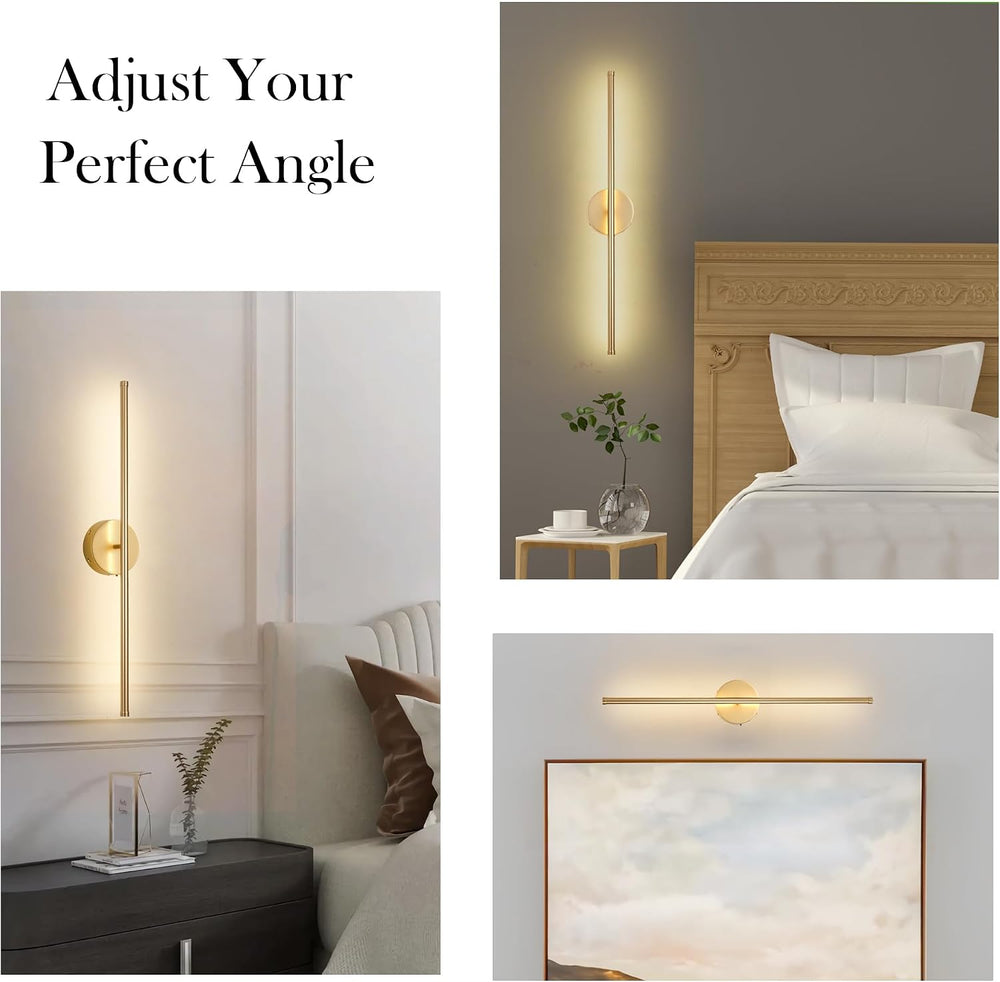 KARTOOSH Battery Operated Wall Sconces Set of Two Wireless Wall Lights