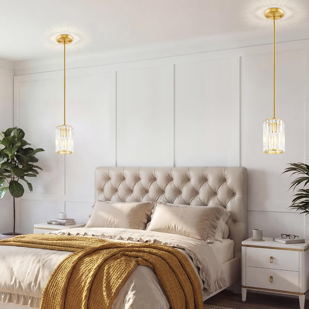 Gold Pendant Light, Modern Crystal Pendant Lights Kitchen Island, Kitchen Isl...
