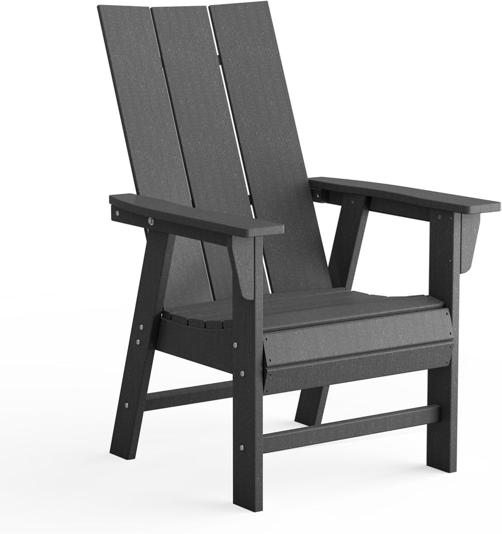 Costaelm Fire Pit Chairs, Outdoor Chair HDPE Adirondack Chair, Modern Patio P...