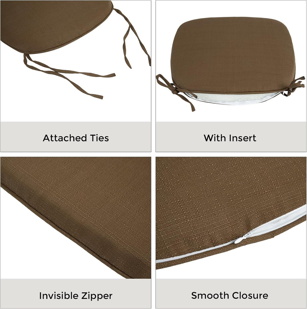 Outdoor Chair Cushions Set of 2,Patio Seat Cushion 17"x16"x2",...