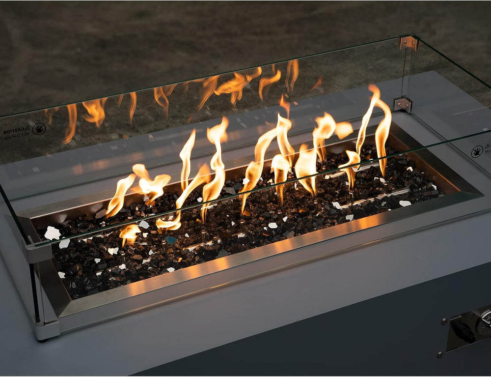 Stanbroil 10-Pound Tempered Fire Glass 1/2 inch, Onyx Black Reflective