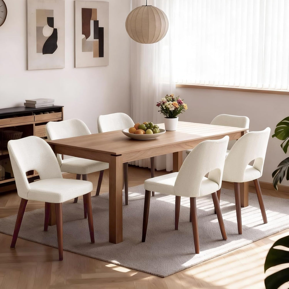 GarveeHome Dining Chairs Set of 4, Modern Hollow Back Dining Room Chair