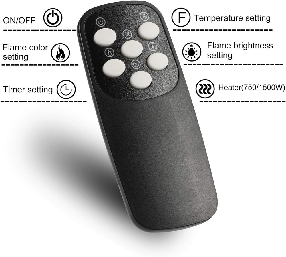 Electric Fireplace Inserts Freestanding Heater for The Living Room Floating F...