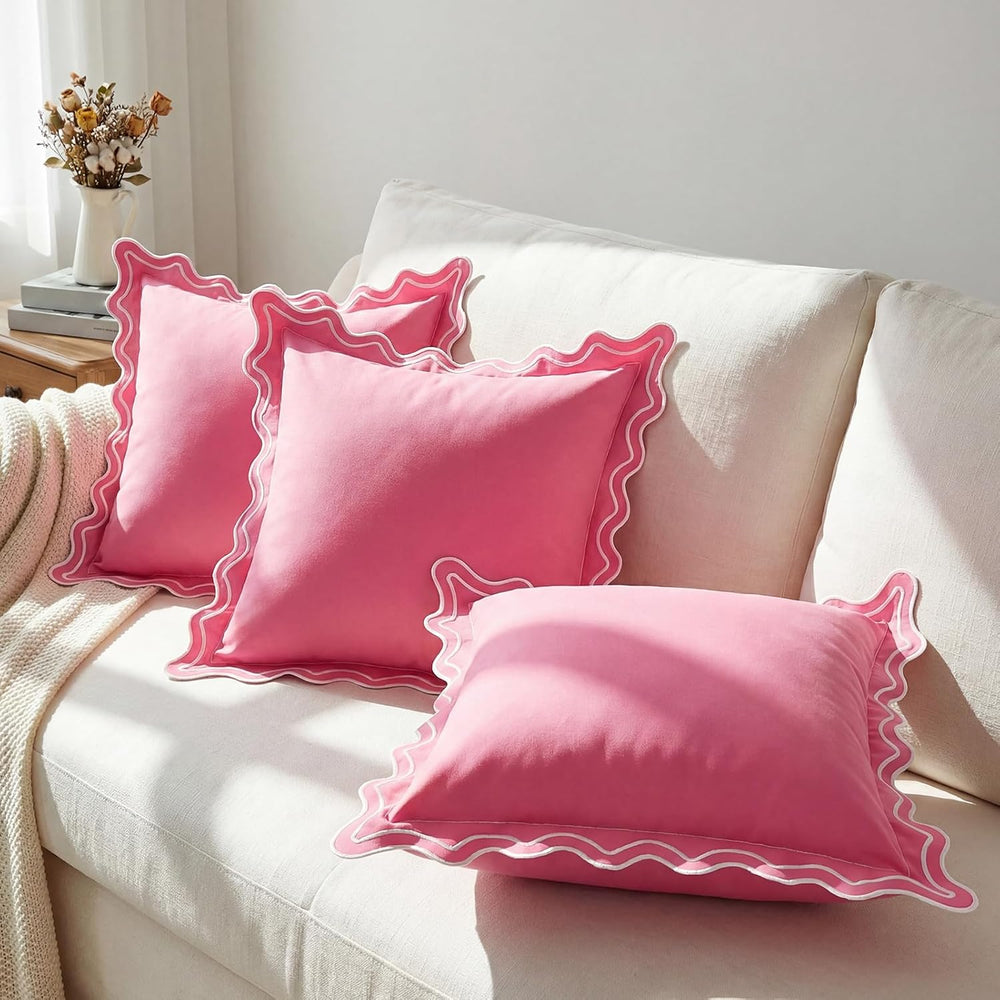 Novabright 4 Pack Outdoor Waterproof Pillow Covers Decorative Farmhouse Garde...