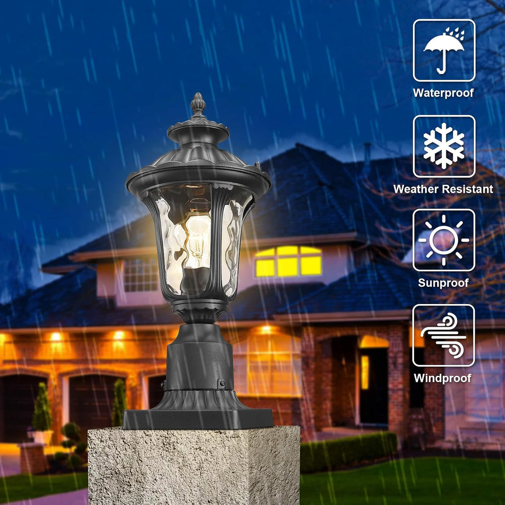 Outdoor Post Lights Fixtures Lamp Post Light Fixture, Pole Lantern Lighting F...