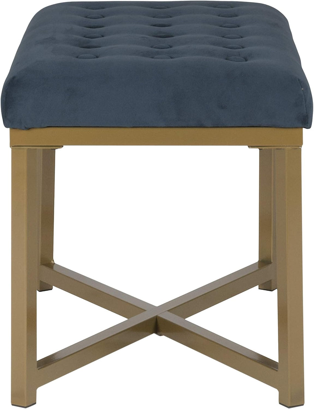 Homepop Home Decor | Upholstered Tufted Velvet Ottoman Bench | Ottoman Bench ...