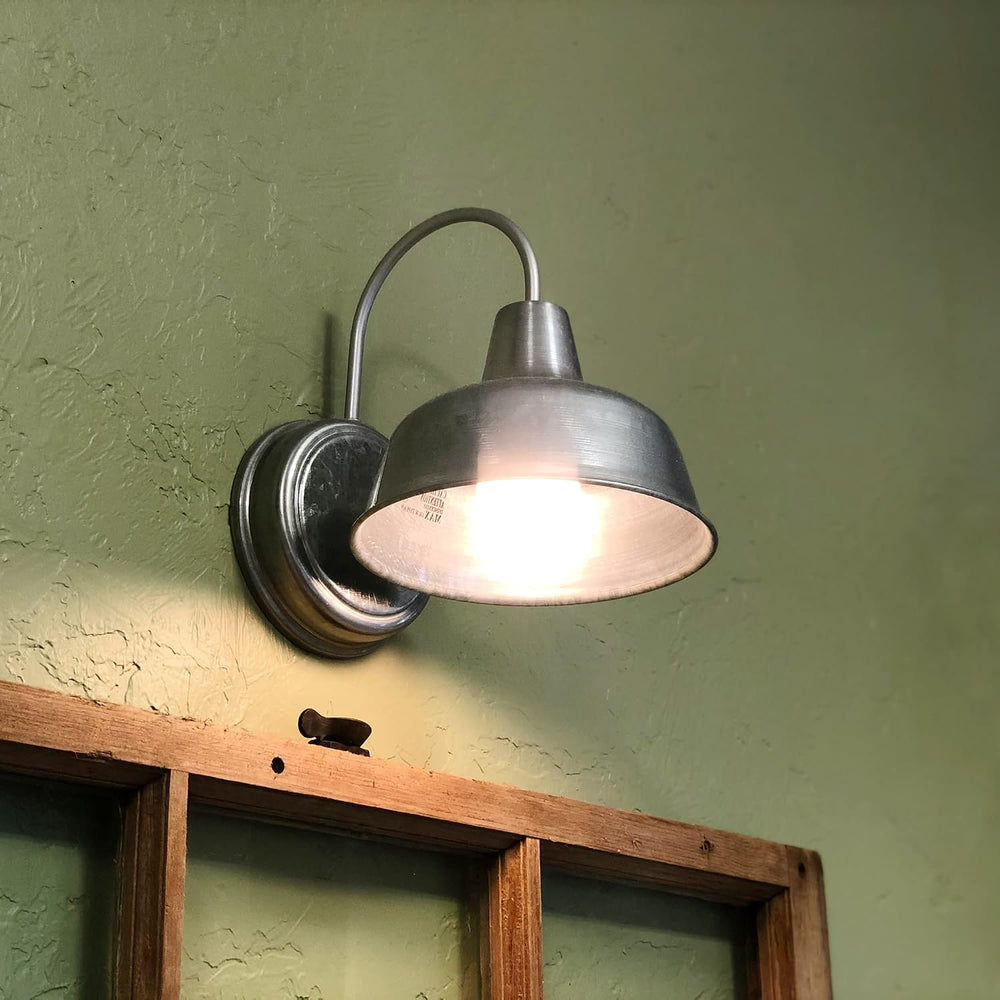 Design House Mason Farmhouse Gooseneck Barn Light, Outdoor Exterior Porch or ...