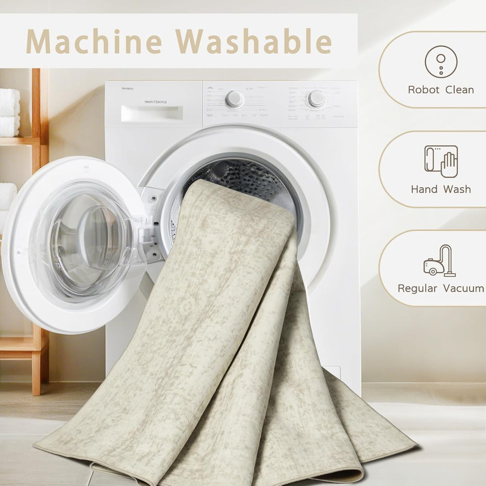 Washable Rugs 9x12 Area Rugs for Living Room,Bedroom,Dining Room Carpet