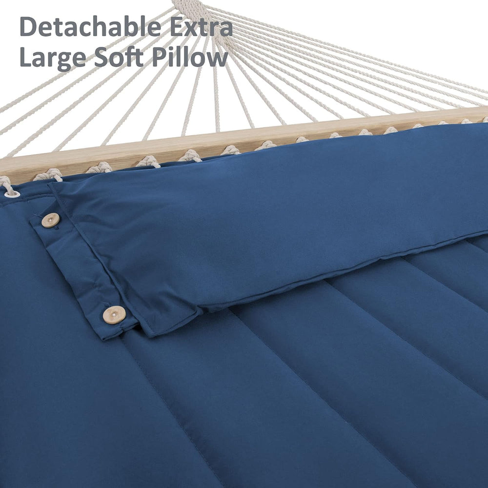 SUNCREAT Heavy Duty Hammocks with Stands Included, 475 lbs Capacity, Navy