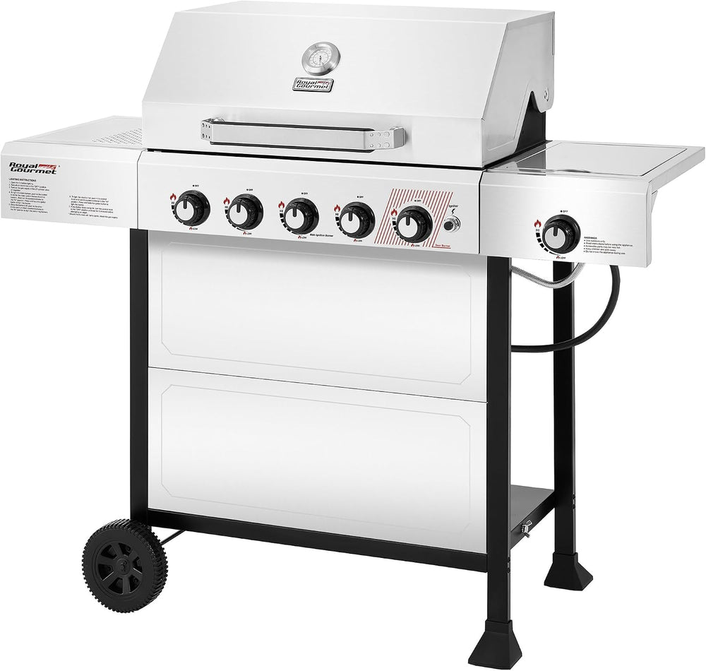 Royal Gourmet GA5401T 5-Burner BBQ Propane Gas Grill with Side Burner