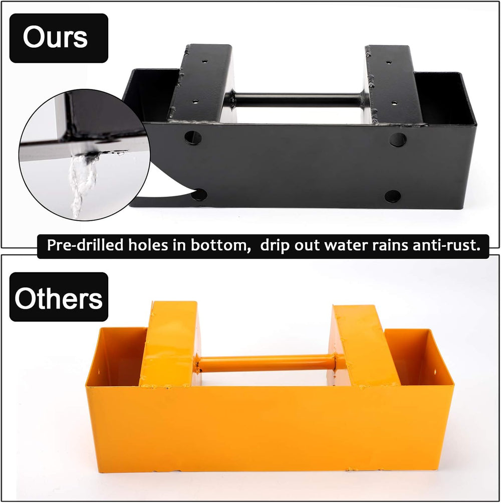 MOFEEZ Outdoor Firewood Log Storage Rack Bracket Kit,Fireplace Wood Storage H...