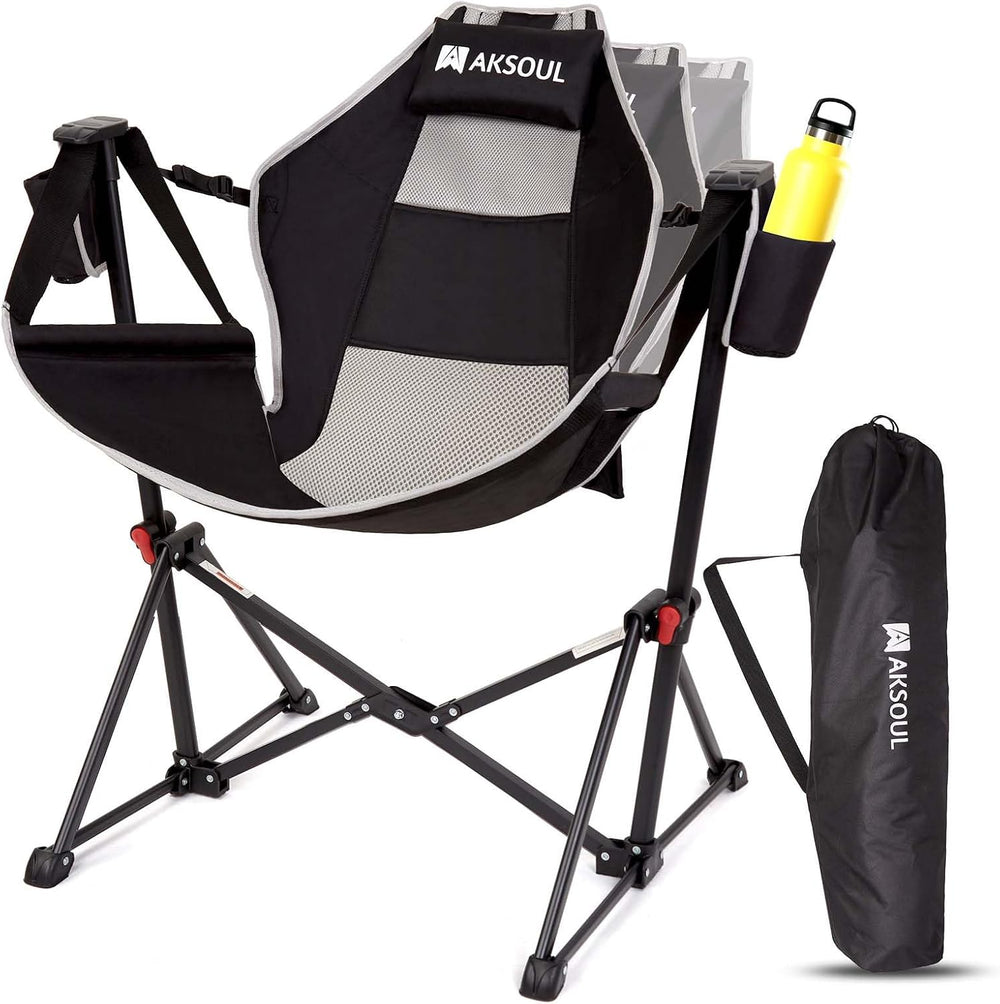 AKSOUL Hammock Camping Chair Swinging: Foldable & Portable Swing Chairs w...