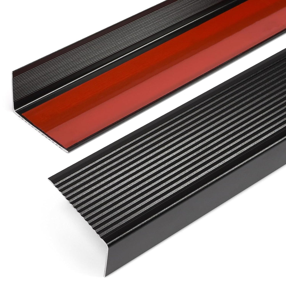 48" Metal Stair Nosing, 2-Pack Self Adhesive Aluminum Stair Edge Protect...