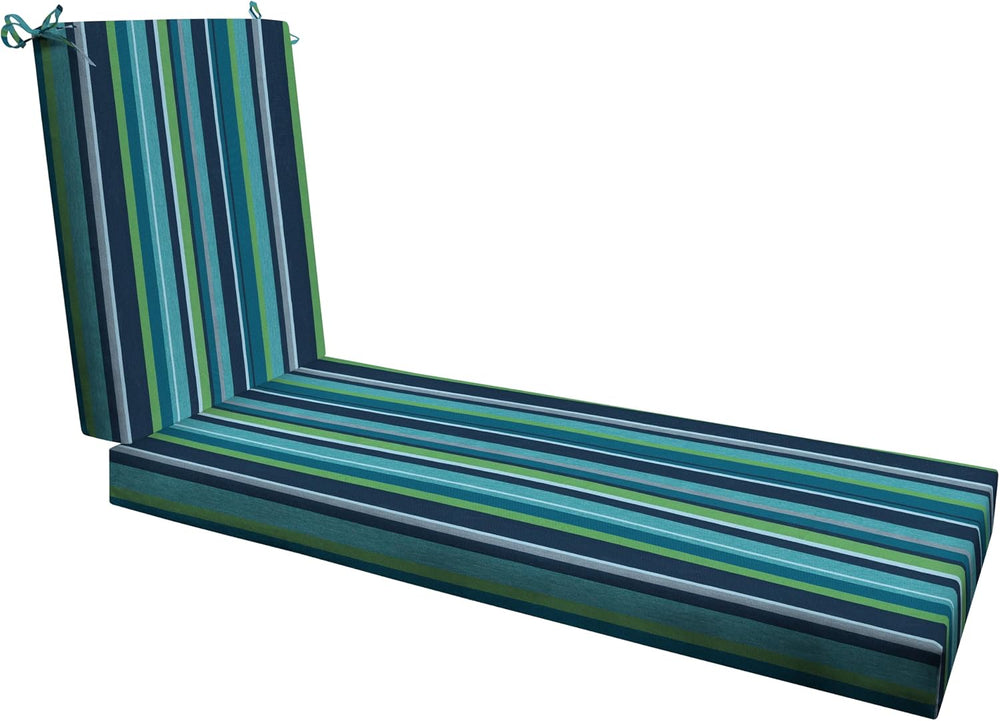 Honeycomb Outdoor Heritage Chaise Cushion for Patio Furniture, 23 x 75