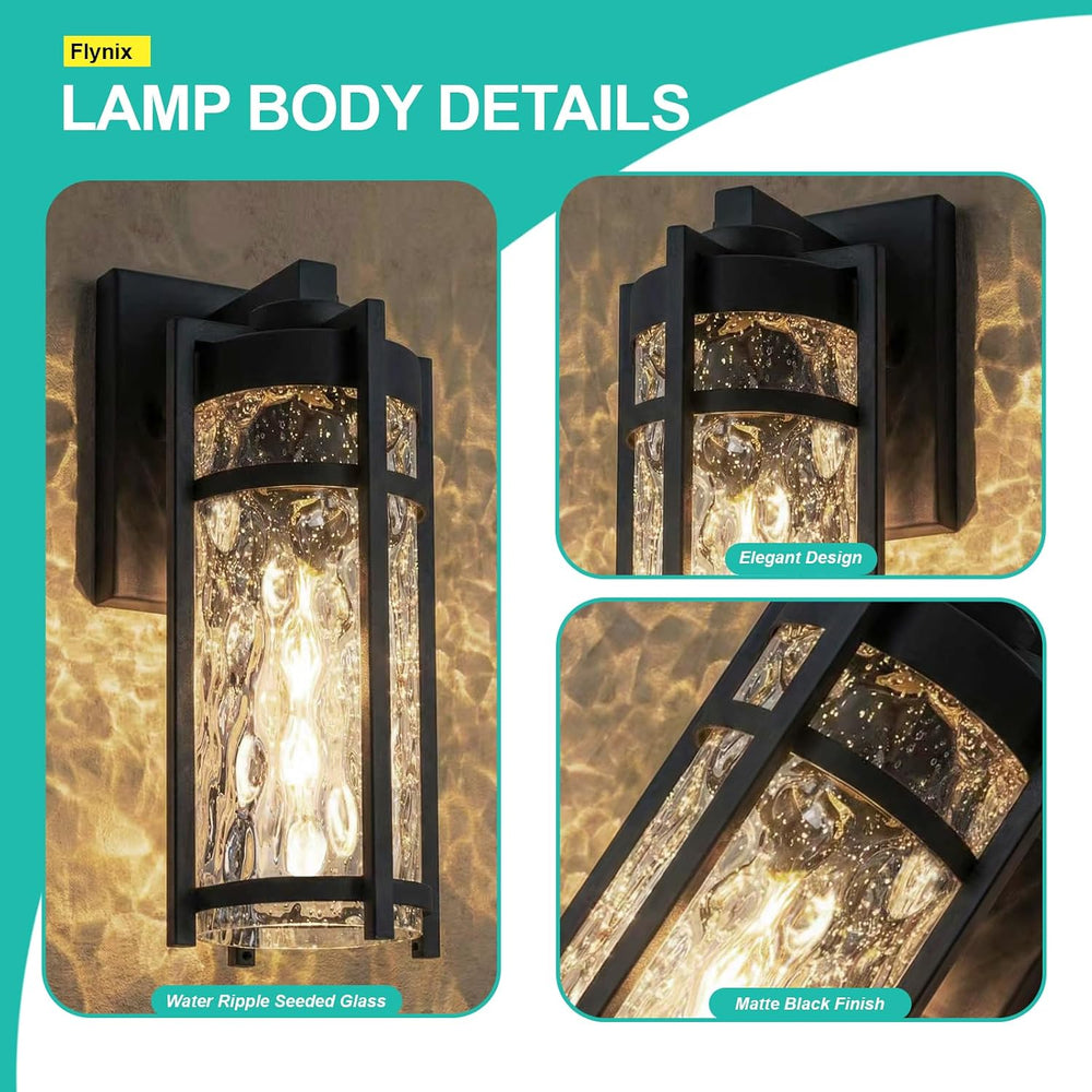 Outdoor Wall Light Fixtures, Waterproof Front Porch Light, Modern Exterior Li...