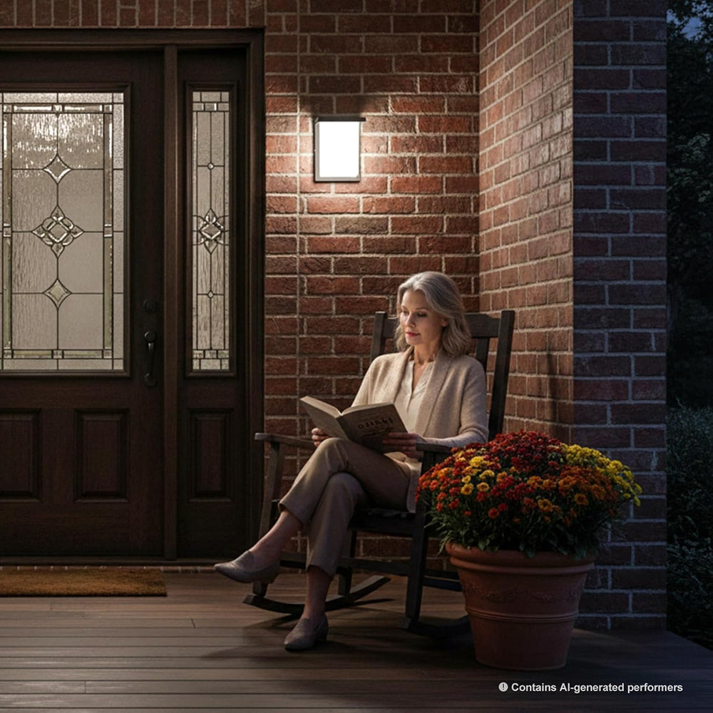 Outdoor Wall Lights, 15W Integrated LED, 3CCT Selectable, IP65 ETL