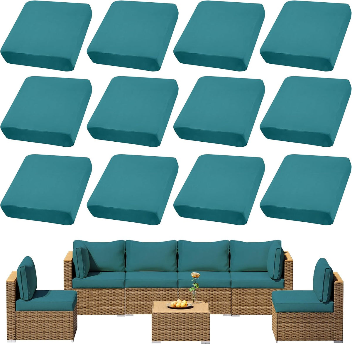 outdoor cushion covers, elastic patio cushion covers, main product view