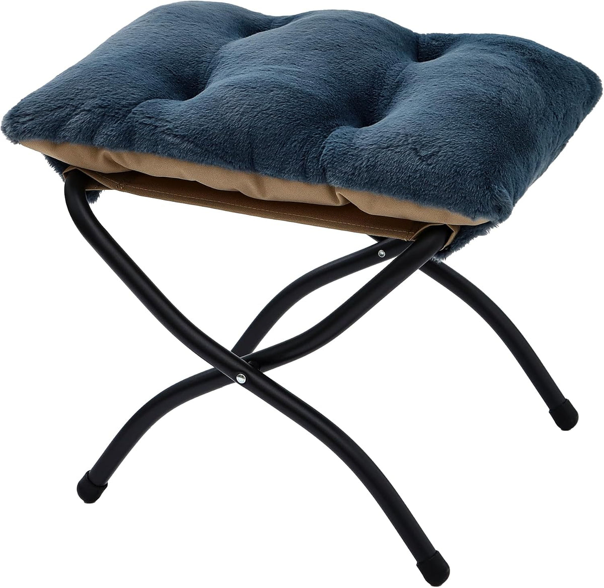 15"(h) folding ottoman, foldable footrest stool, portable small, main product view