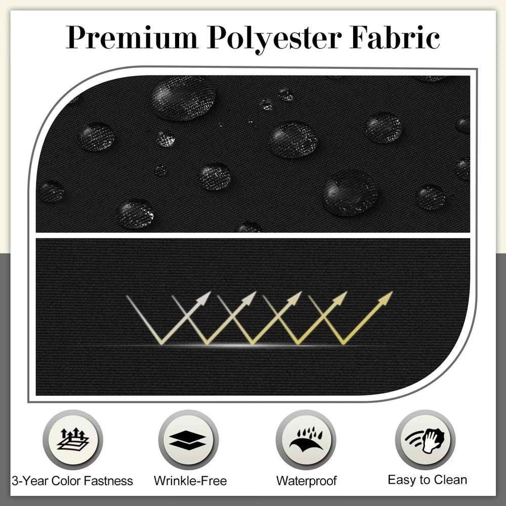Cozyide Outdoor Chair Cushions, Waterproof Patio Seat Cushions with Adjustabl...