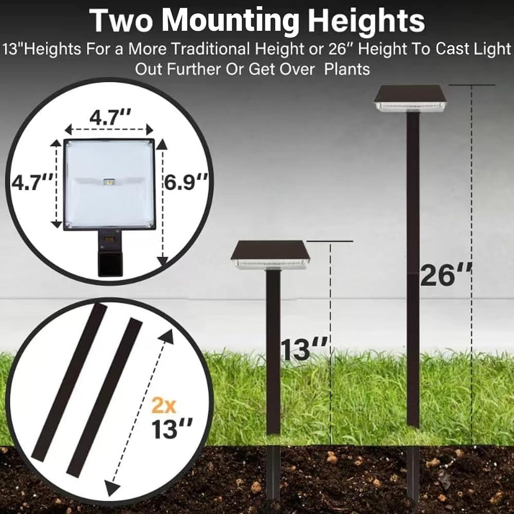 Bobcat Solar Pathway Lights Outdoor Super Bright 300 lumens with 2-in-1 Warm ...