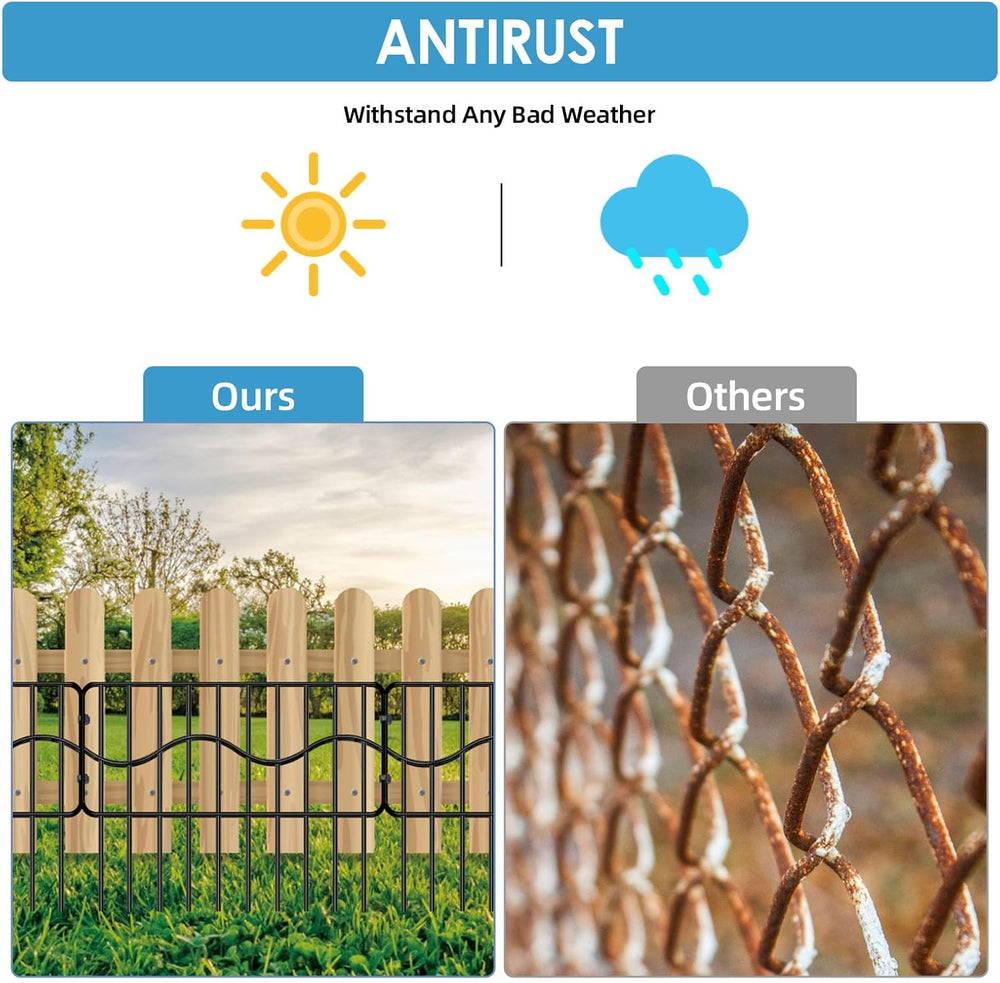 Eibikdi 40ft x 13in(H) Garden Animal Barrier Fence, 28 Panels