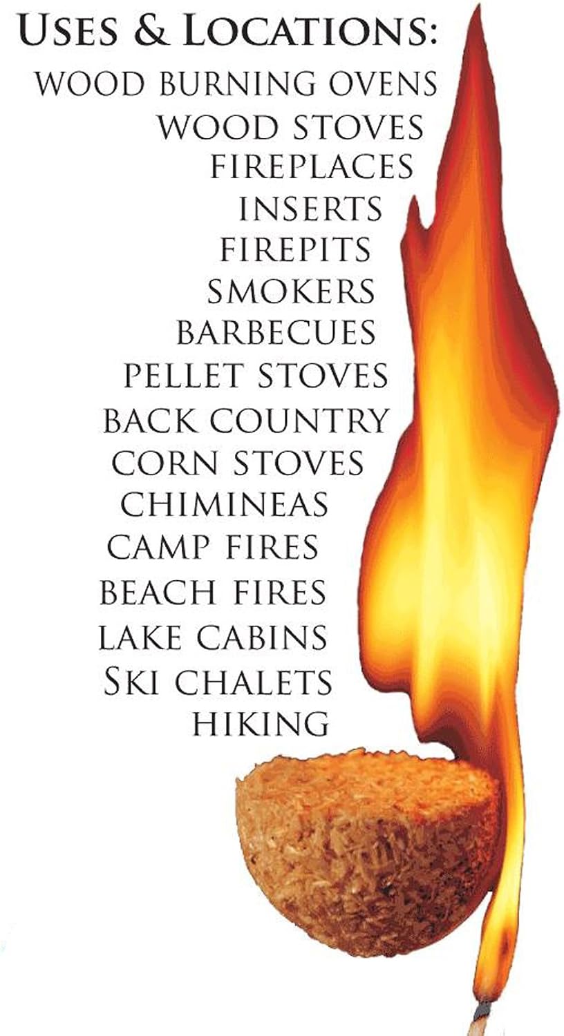 Lightning Nuggets N100SEB Super Economy Box Fire Starter , Tan Brown, 100 Cou...