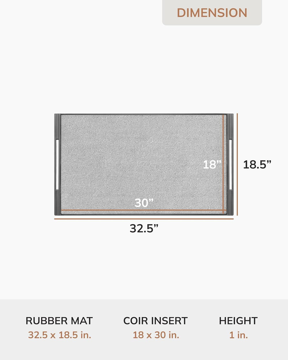 Anji Mountain BriteStep LED Doormat, 32.5x18.5in Pressure Activated Welcome M...